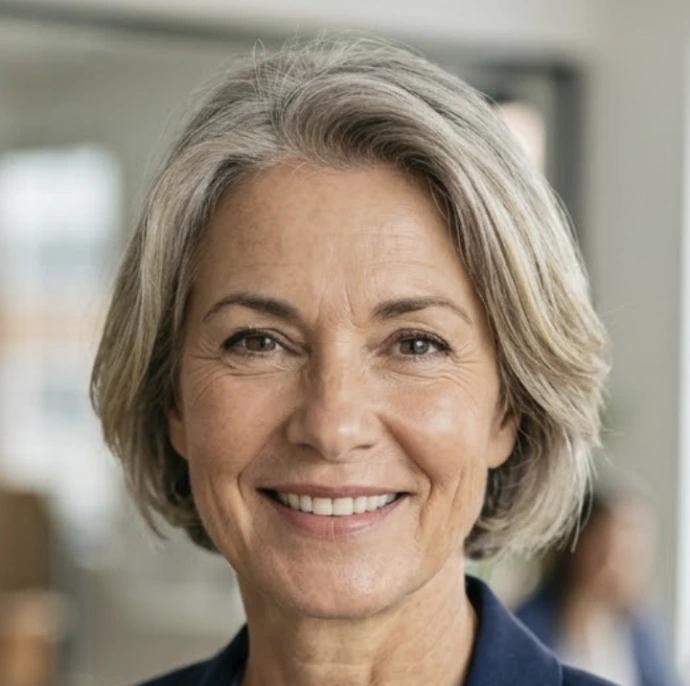 Portretfoto blonde vrouw